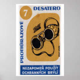 Póster Welding Glasses - Matchbox Print - Aesthetic Wall