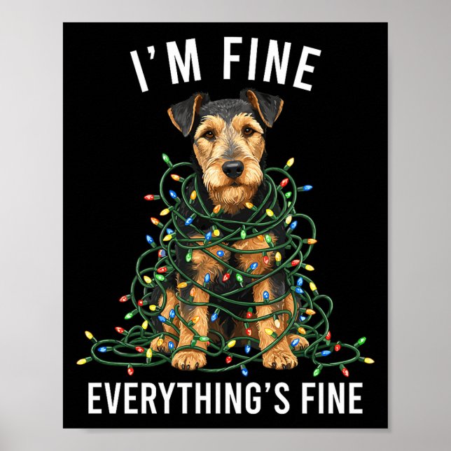 Póster Welerrier Christmas I'm Fine Everything Is Fine Pr (Frente)
