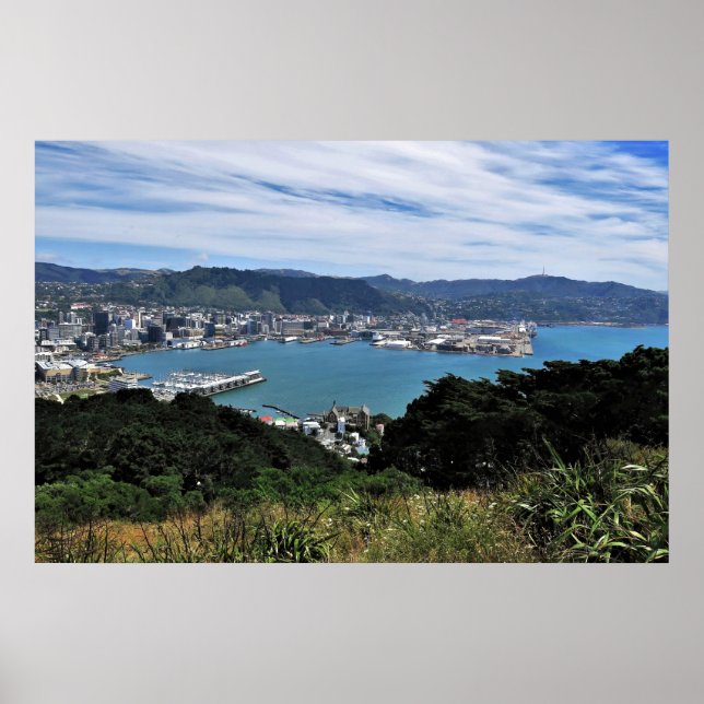 Póster Wellington Nueva Zelanda (Frente)