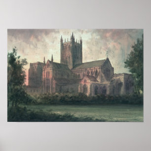 Póster Wells Cathedral: view from the South-east