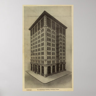 Póster WellsFargo Bldg, Portland, Oregon