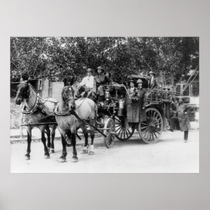 Póster Wenatchee Fire Dept: 1911