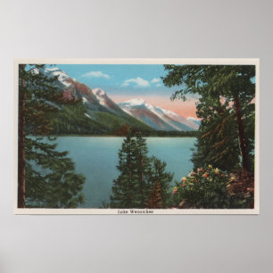 Póster Wenatchee, WAView del lago Wenatchee