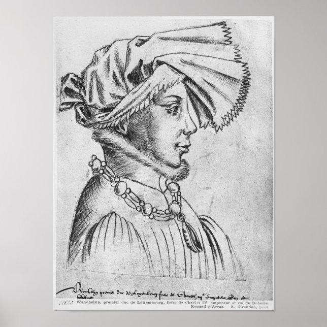Póster Wenceslaus I, primer duque de Luxemburgo (Frente)