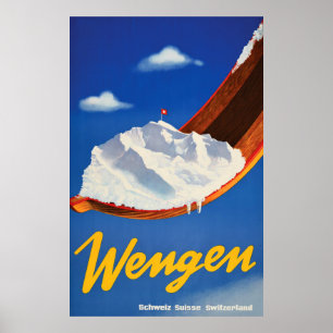 Póster Wengen, Suiza