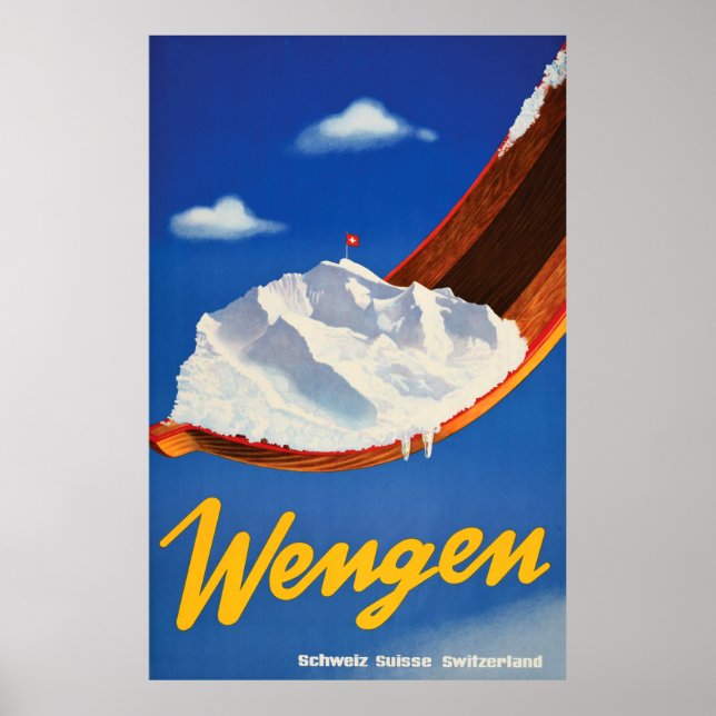 Póster Wengen, Suiza (Frente)