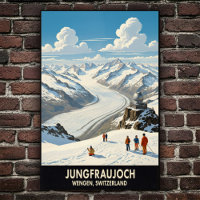 Wengen, Suiza: Poster de Viajes Vintage de los año