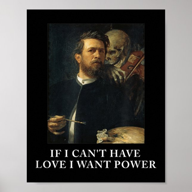 Póster Wenn Ich Keine Liebe Haben Kann, Will Ich Macht Mi (Frente)