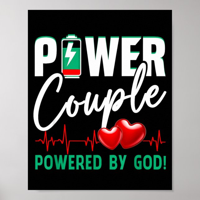 Póster Wer Couple Wered-by God Christian Couples Valentin (Frente)