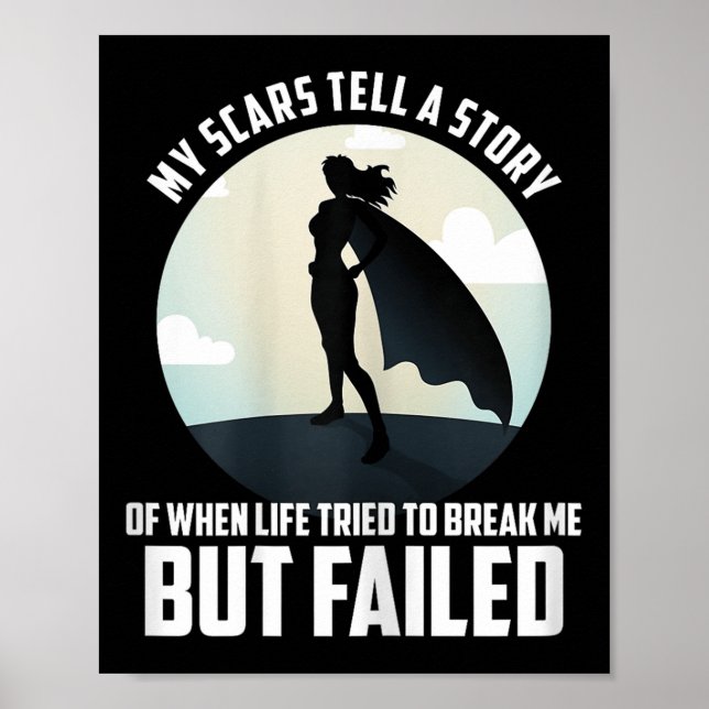 Póster Werful Motivational Woman Shirt, My S Tell A Story (Frente)