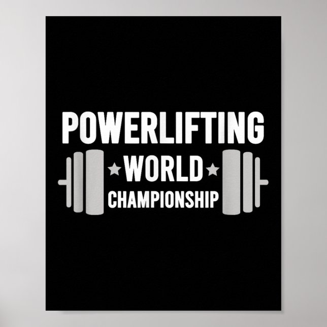 Póster Werlifter Motivational Gym Werlifting World Chamon (Frente)