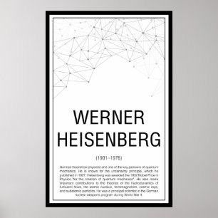 Póster Werner Heisenberg