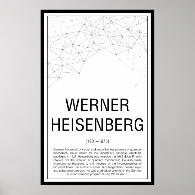 Póster Werner Heisenberg (Frente)