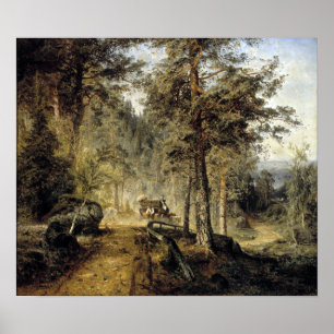 Póster Werner Holmberg Road en Häme (Día de verano caluro