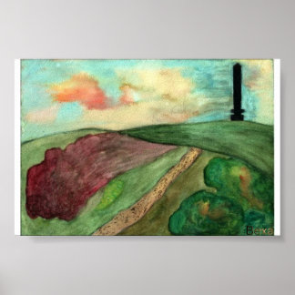 Póster Werneth Vista de cenotafios bajos