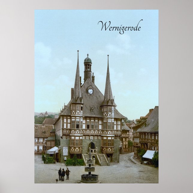 Póster Wernigerode, Alemania (c. 1900) (Frente)