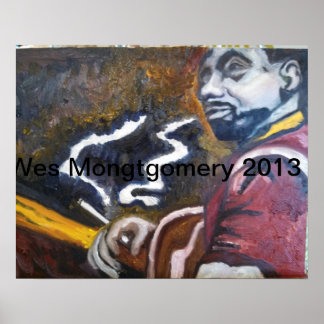 Póster Wes Montgomery, abril de 2013, por Robin Lee