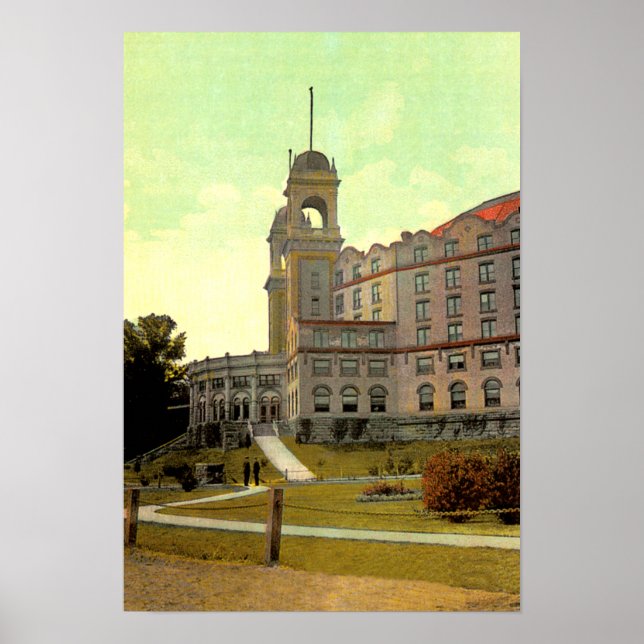 Póster West Baden, Indiana West Baden Springs Resort (Frente)