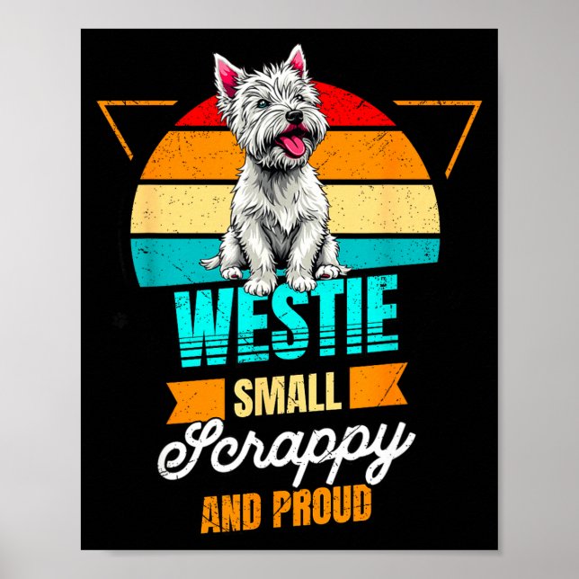 Póster West Highland White Terrier Lover Funny Westie Dog (Frente)