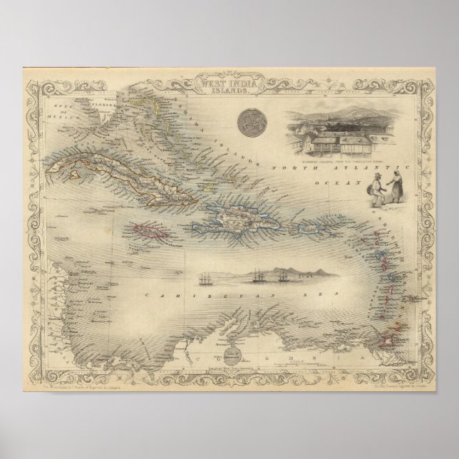 Póster West India Islands (Frente)