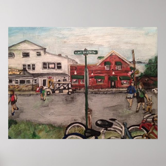 Póster "West Lakeshore Drive" Isla de Kelley, Ohio (Frente)