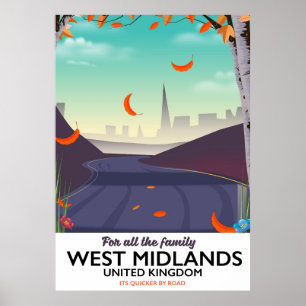 Póster West Midlands, Reino Unido