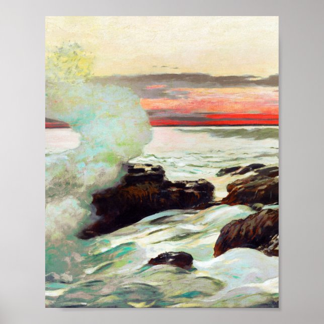 Póster West Point, el cuello de Prout por Winslow Homer (Frente)