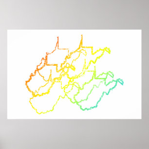 Póster west virginia chill blur