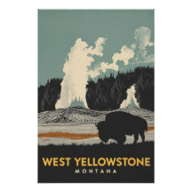 West Yellowstone Montana Bison