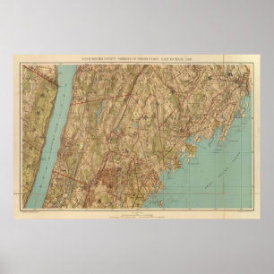 Póster Westchester Co, línea de Yonkersstate