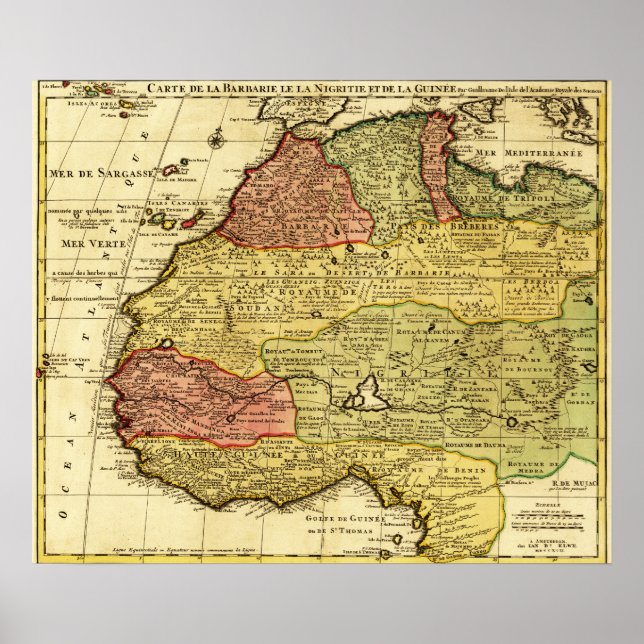 Póster Western AfricaPanoramic MapWestern Africa 2 (Frente)