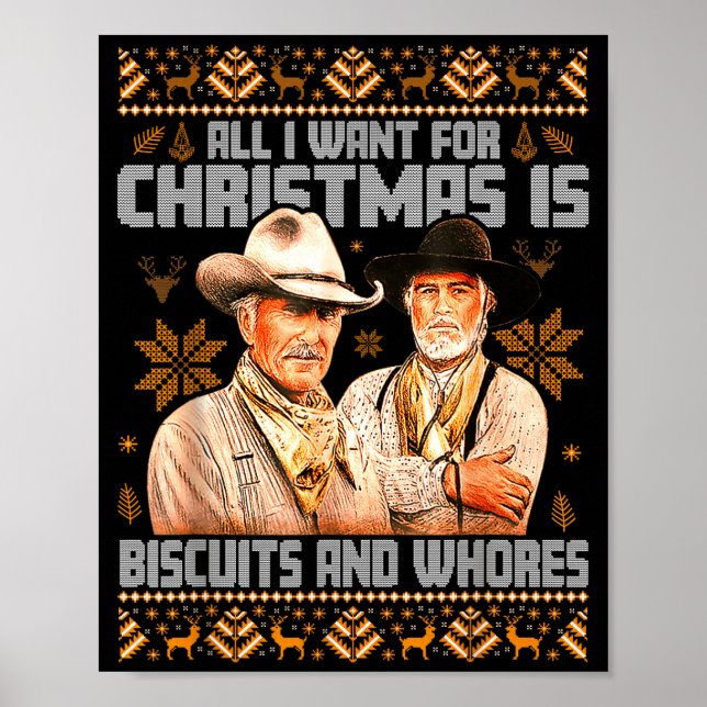 Póster Western Biscuits And S Christmas Ugly  (Frente)