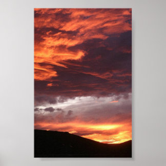 Póster Western Colorado Sunset