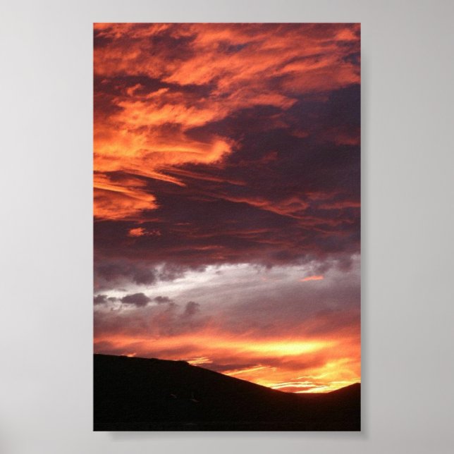 Póster Western Colorado Sunset (Frente)