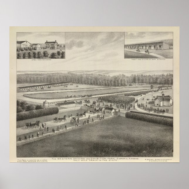 Póster Western Driving and Exhibition Park, Kansas (Frente)