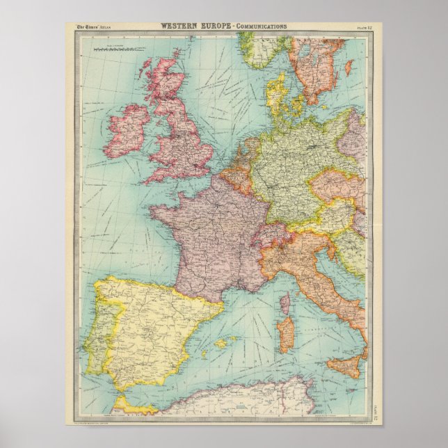 Póster Western Europe communications (Frente)