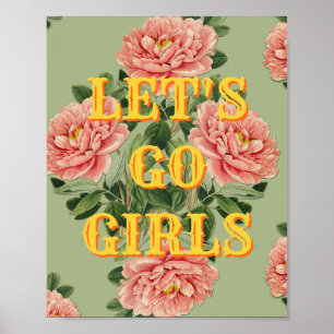 Póster Western, Let's Go Girls, Arte de Pared de P