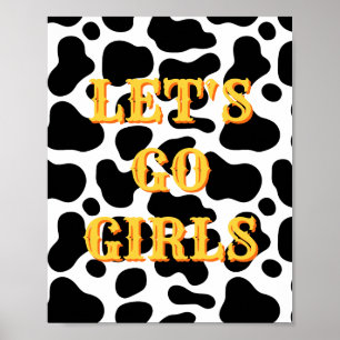 Póster Western, Let's Go Girls, Arte de Pared de P