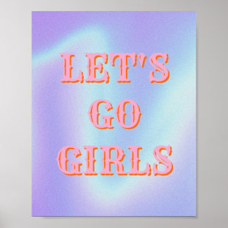 Póster Western, Let's Go Girls, Arte de Pared de P