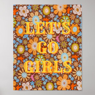 Póster Western, Let's Go Girls, Arte de Pared de P