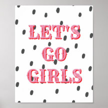 Póster Western, Let's Go Girls, Arte de Pared de P