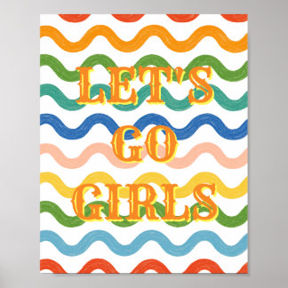 Póster Western, Let's Go Girls, Arte de Pared de P
