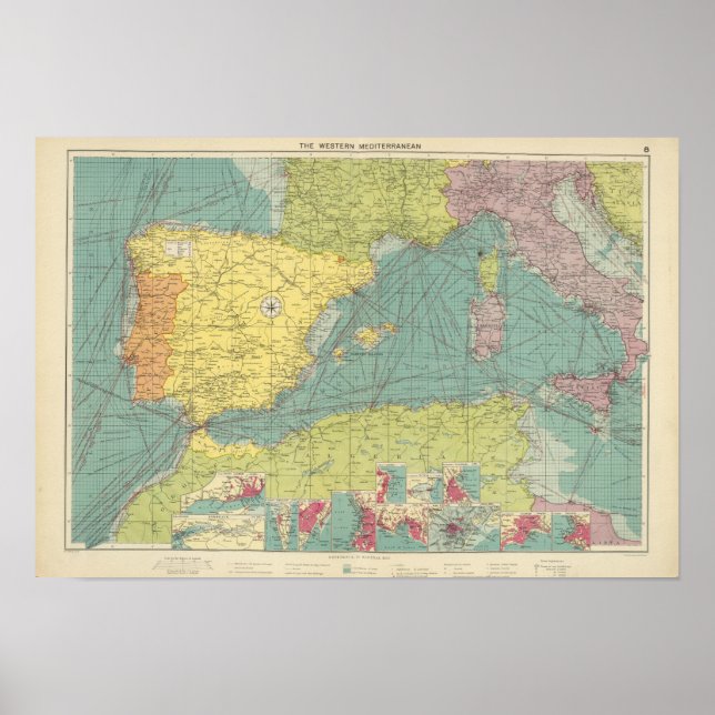 Póster Western Mediterranean (Frente)