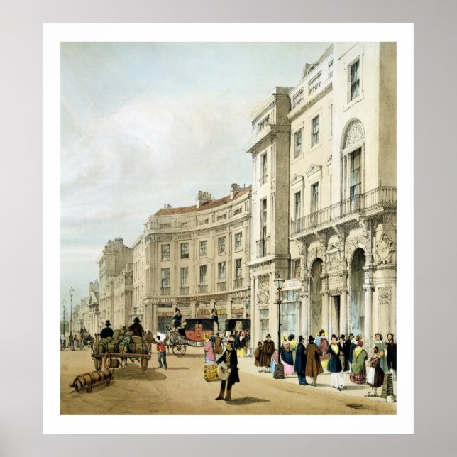 Póster Western side of John Nash's extended Regent Circus (Frente)