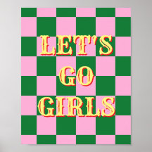 Póster Western, Vamos Chicas, Arte de Pared del Po