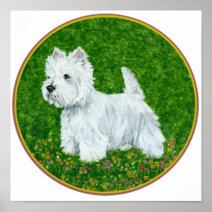 Póster Westie Greengrass