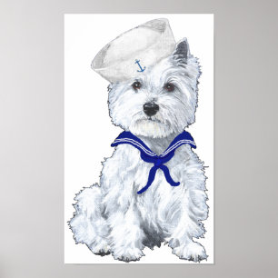 Póster Westie Sailor Poster