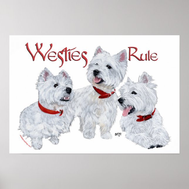 Póster ¡Westies mandan! (Frente)