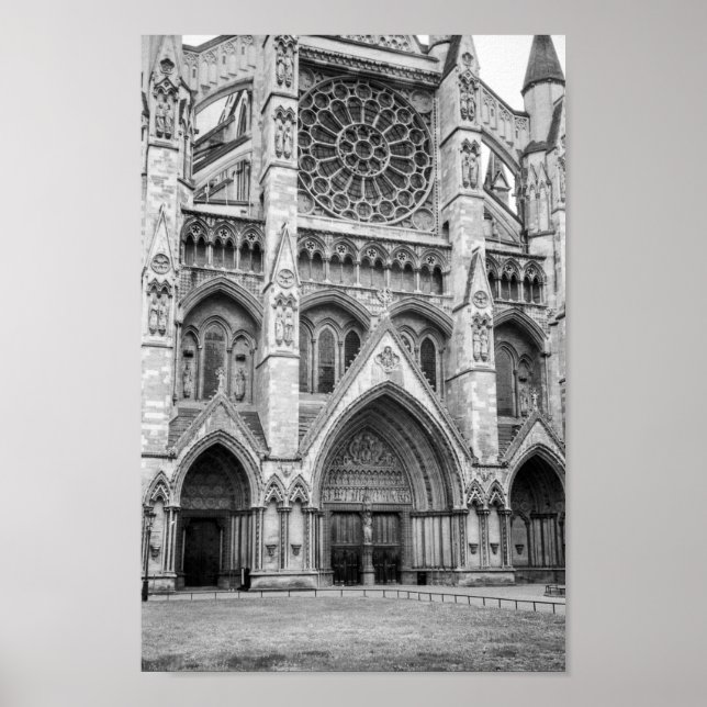 Póster Westminster Abbey, London UK 8" x 12" Print (Frente)