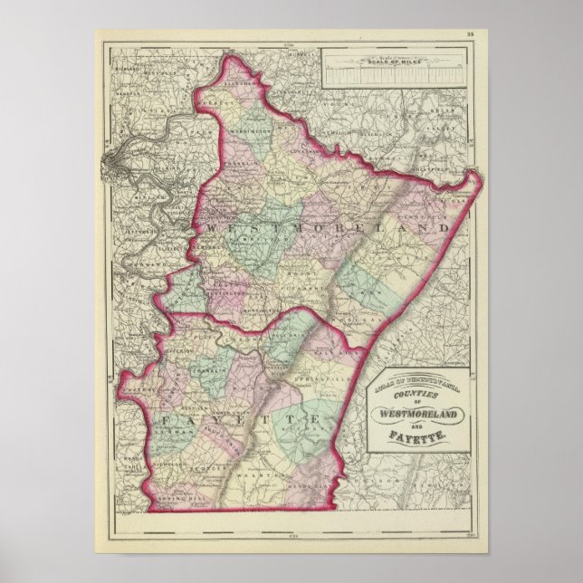 Póster Westmoreland, Fayette (Frente)